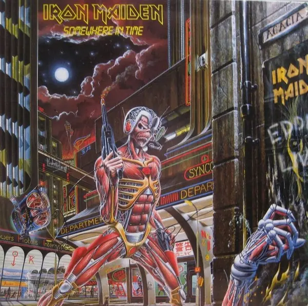 IRON MAIDEN - Somewhere In Time · BLACK LP 1