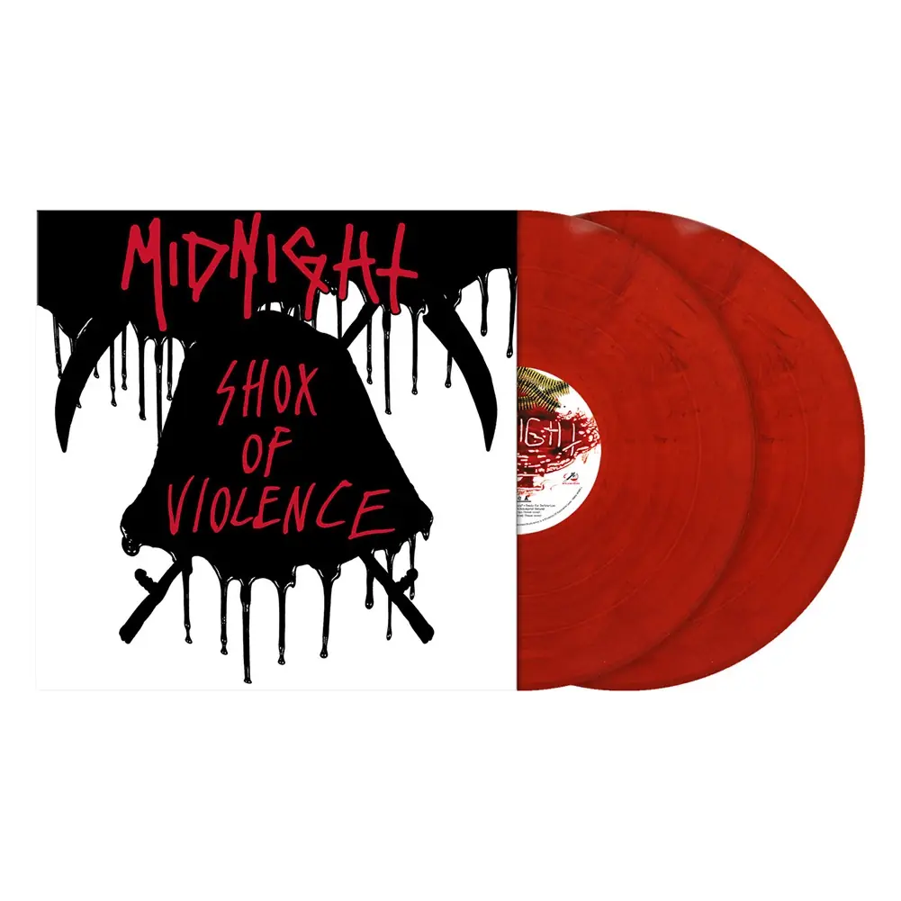 MIDNIGHT · Shox Of Violence (Re-Issue) | RED MARBLED 2LP (Black Metal/Thrash Metal Vinyl)