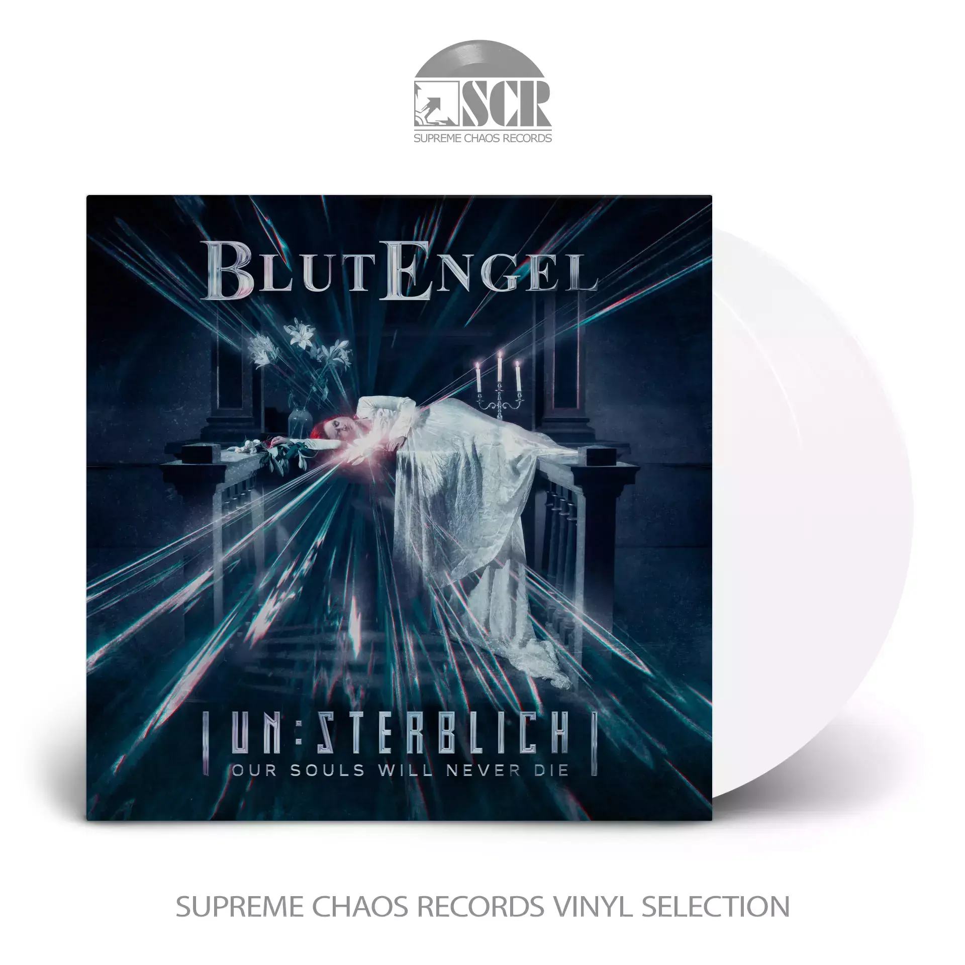BLUTENGEL - Un:sterblich - Our Souls Will Never Die · WHITE DLP (Synth Pop Vinyl)