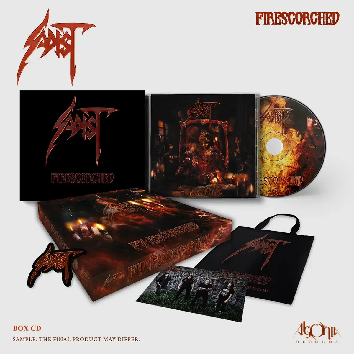 SADIST - Firescorched · CD BOXSET (Technical Death Metal/Progressive Metal/Fusion CDs)