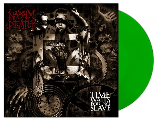 NAPALM DEATH - Time Waits For No Slave · NB GREEN LP