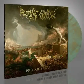 ROTTING CHRIST · Pro Xristou | CRYSTAL CLEAR/BLUE/GOLD MARBLED LP ROTTING CHRIST · Pro Xristou | CRYSTAL CLEAR/BLUE/GOLD MARBLED LP (Death Metal/Black Metal Vinyl)