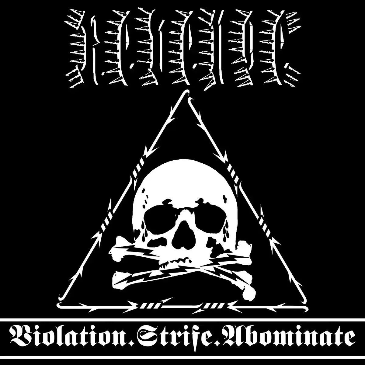 REVENGE - Violation.Strife.Abominate · BLACK LP · Picture 1 REVENGE - Violation.Strife.Abominate · BLACK LP (Black Metal Vinyl) · Picture 1