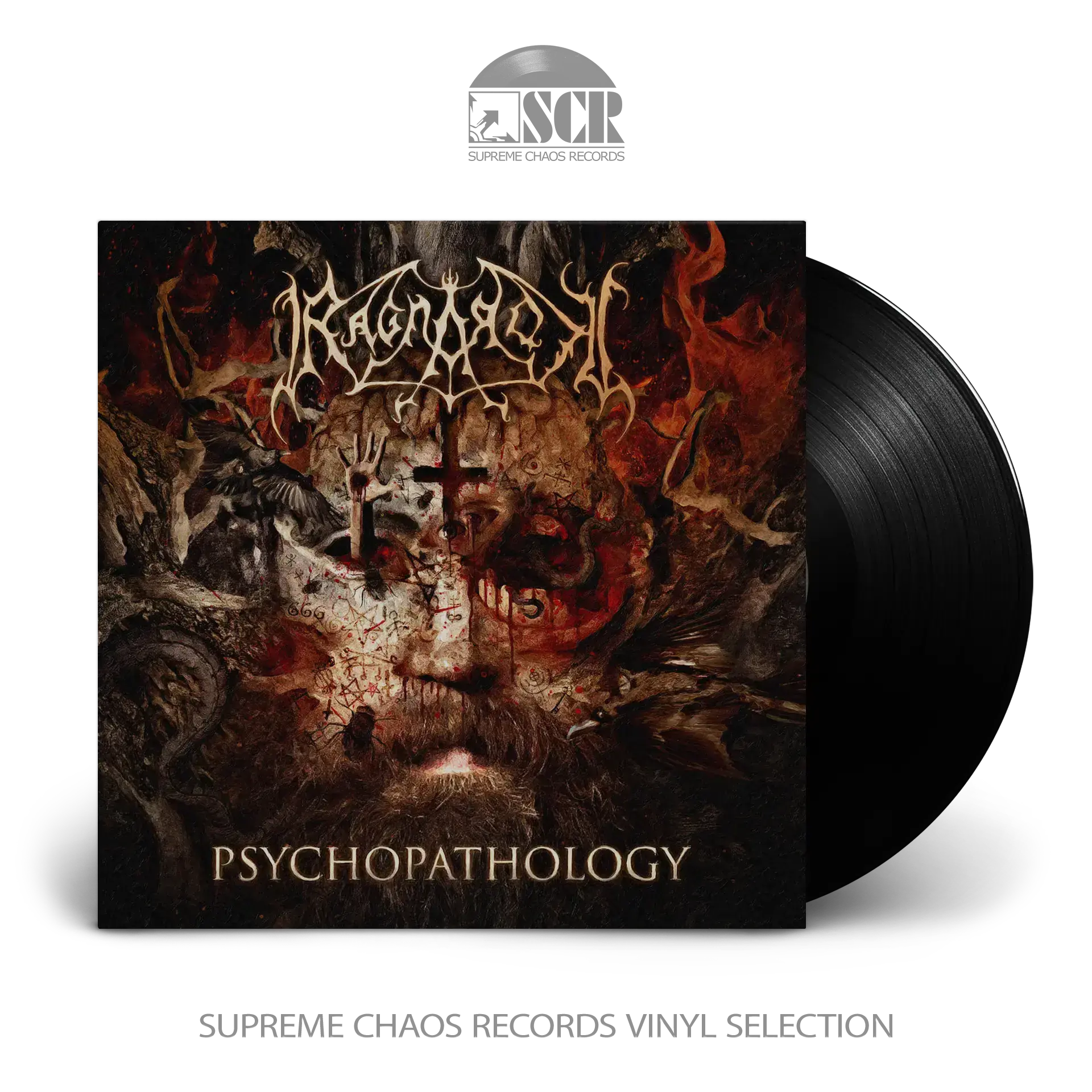 RAGNAROK · Psychopathology | BLACK LP (Black Metal Vinyl)