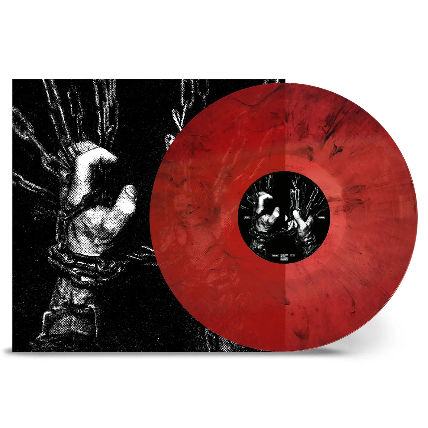 NECKBREAKKER - Within The Viscera · TRANSPARENT RED/BLACK MARBLED LP