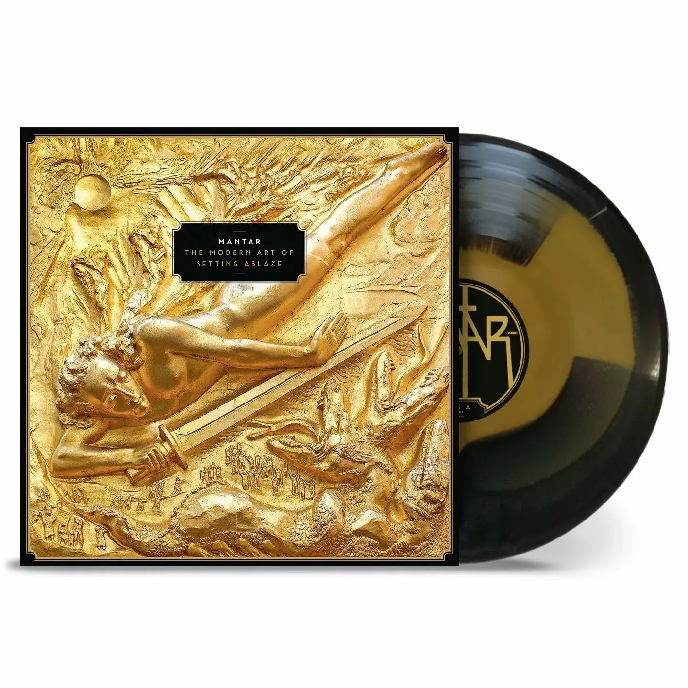 MANTAR - The Modern Art Of Setting Ablaze · BLACK/GOLD SUNBURST LP