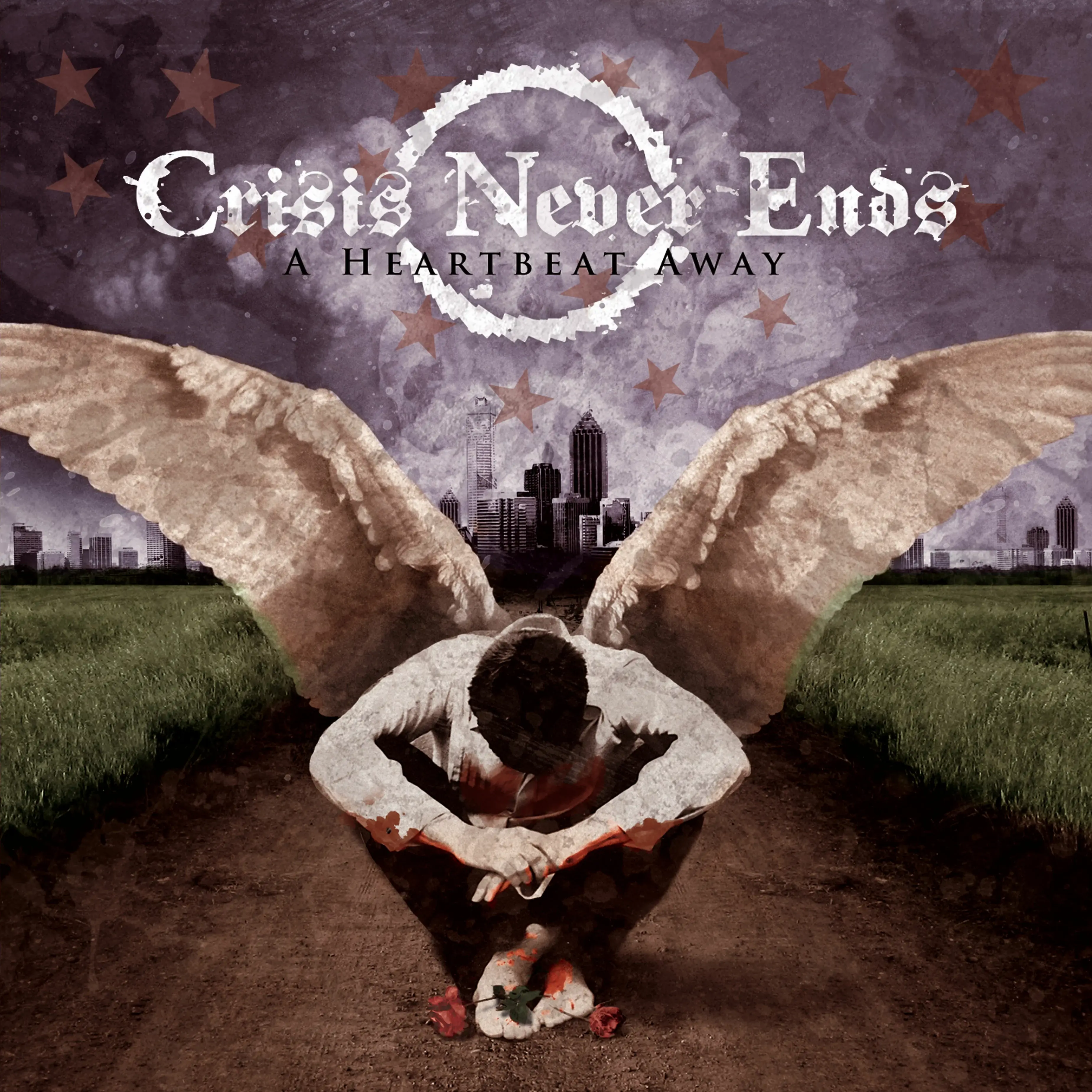 CRISIS NEVER ENDS - A Heartbeat Away · BLACK LP 1