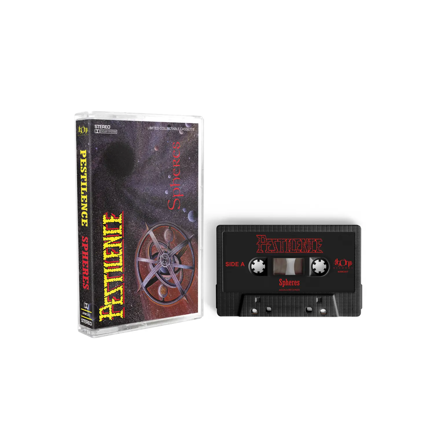 PESTILENCE · Spheres (Re-Release 2023) | BLACK TAPE PESTILENCE · Spheres (Re-Release 2023) | BLACK TAPE (Death Metal Tapes)