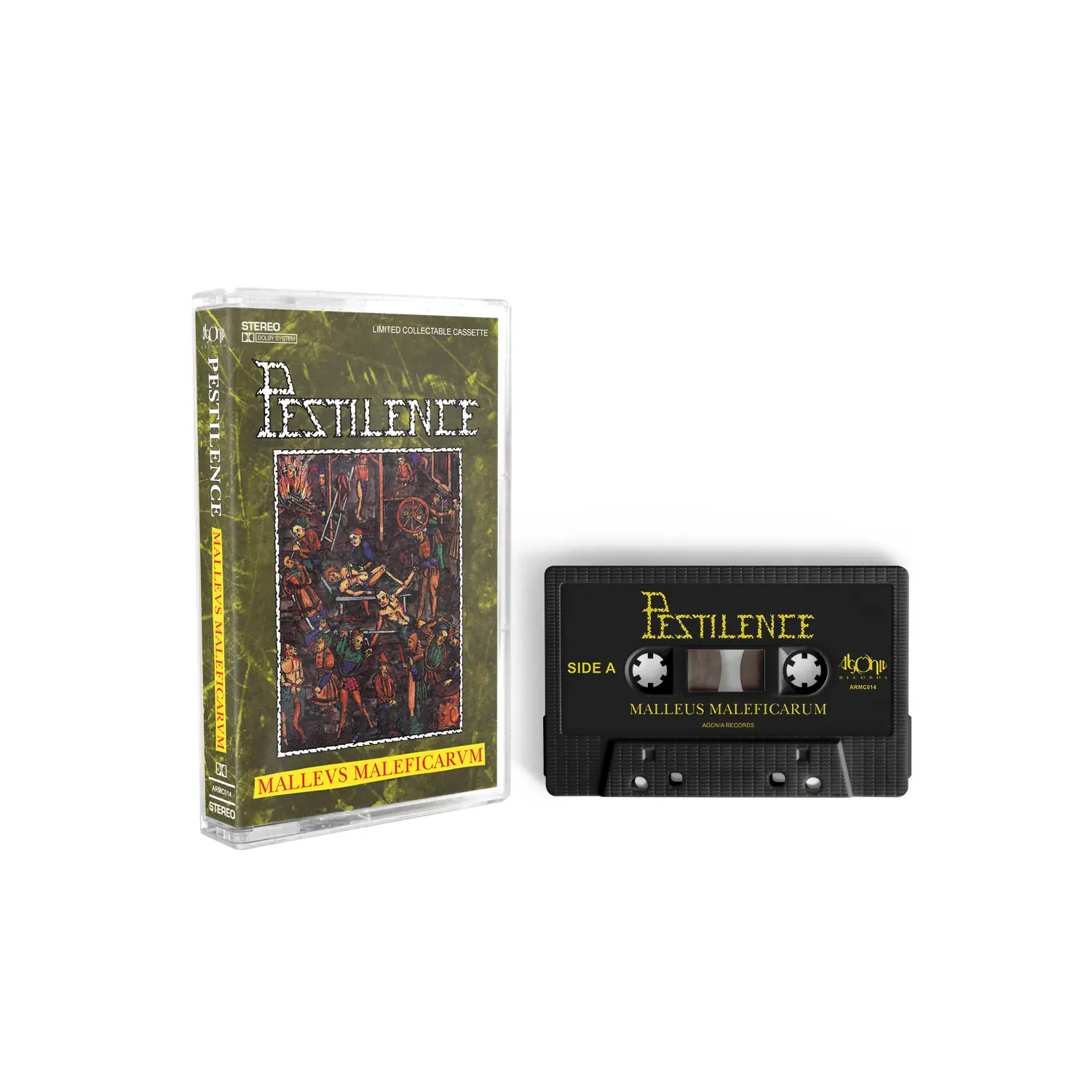 PESTILENCE - Malleus Malleficarum (Re-Release 2023) · BLACK TAPE PESTILENCE - Malleus Malleficarum (Re-Release 2023) · BLACK TAPE (Death Metal Tapes)