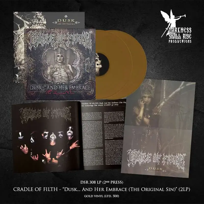 CRADLE OF FILTH - Dusk And Her Embrace (The Original Sin) · GOLD 2LP (Gothic Metal/Black Metal Vinyl) · Picture 2