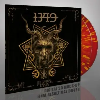 1349 - The Infernal Pathway · TRANSPARENT RED/GOLD SPLATTER DLP (Black Metal Vinyl)