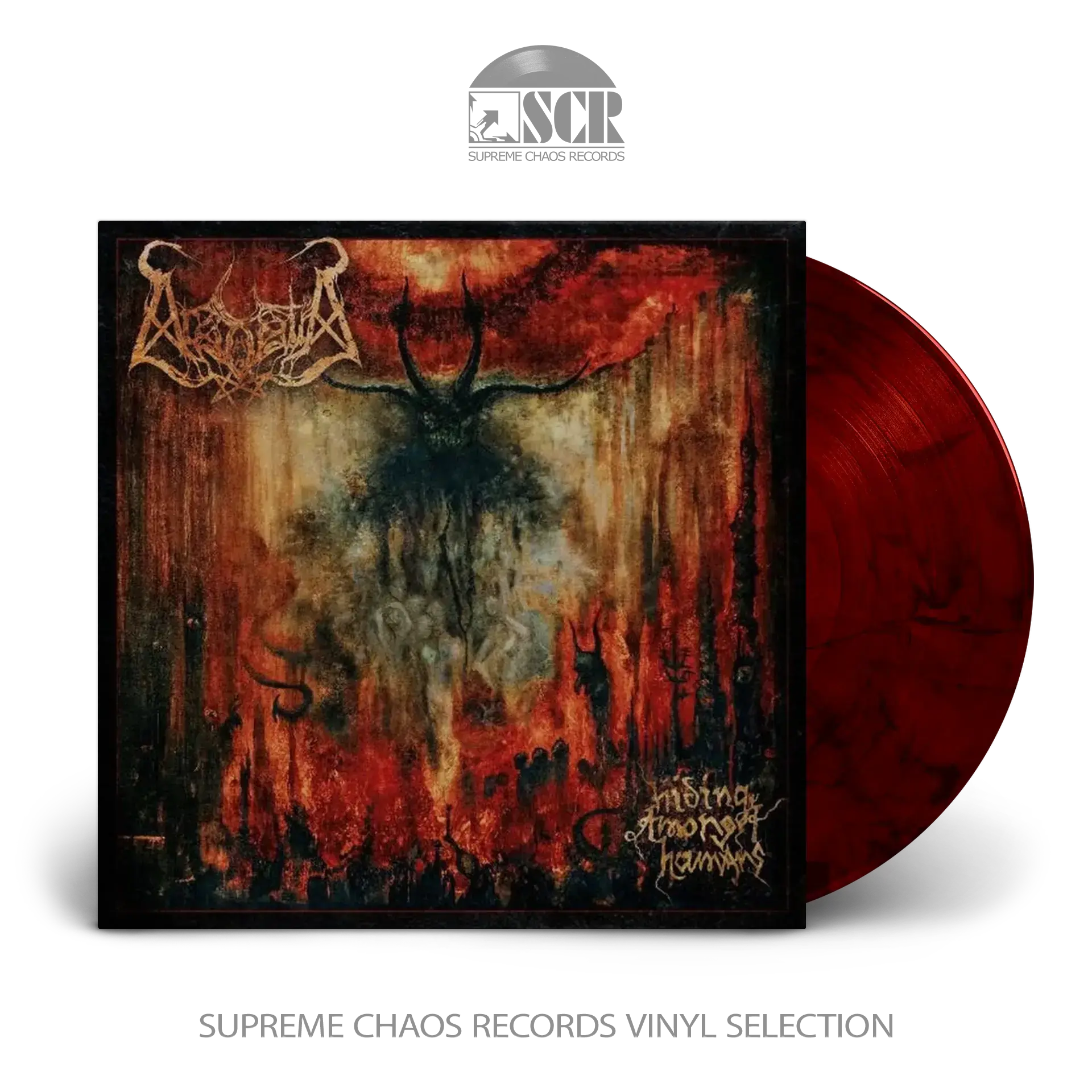ARSGOATIA · Hiding Amongst Humans | DARK RED SMOKE LP (Black Metal Vinyl)