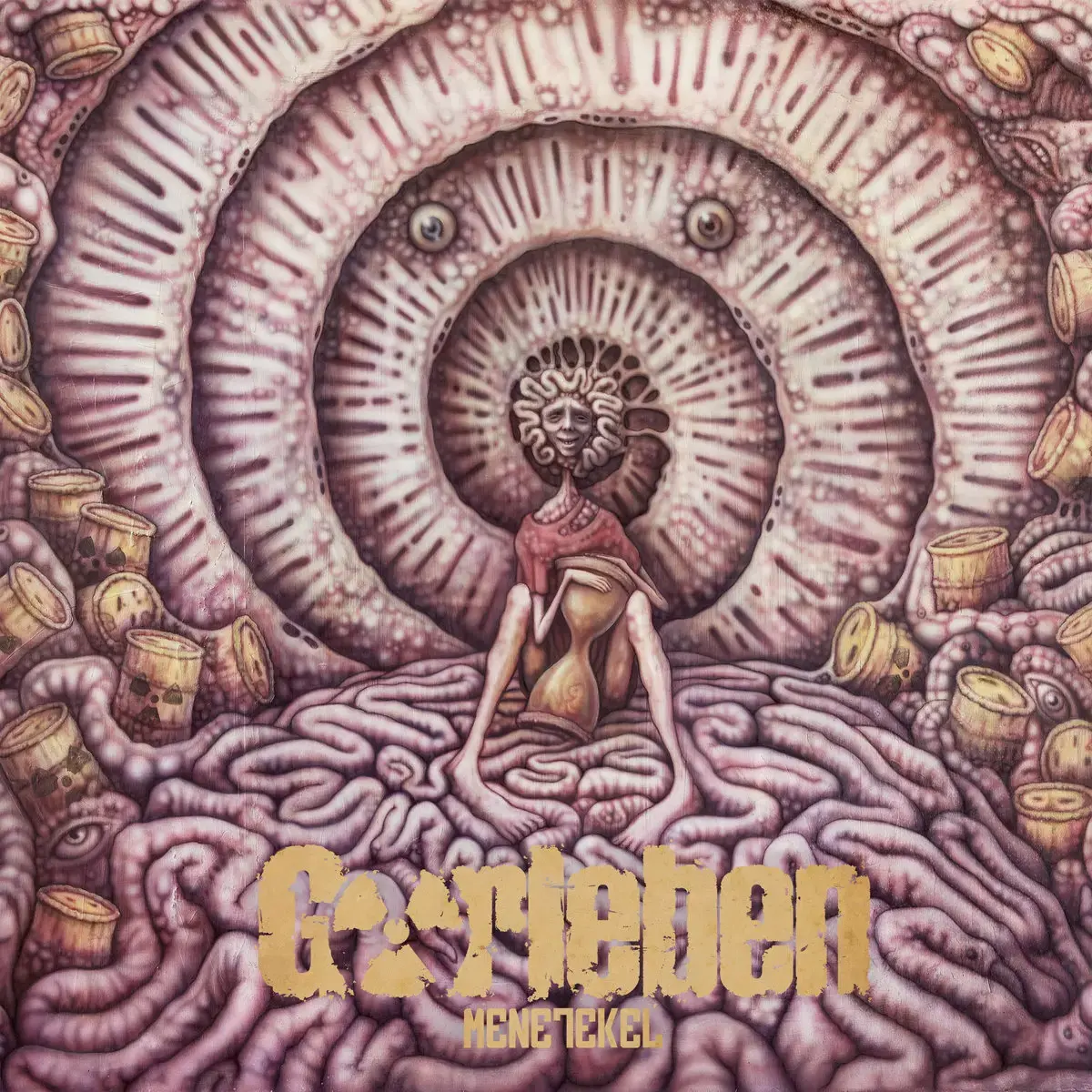 GORLEBEN · Menetekel | YELLOW/BLACK SPLATTER LP (Death Metal/Doom Metal/Black Metal Vinyl) · Picture 1