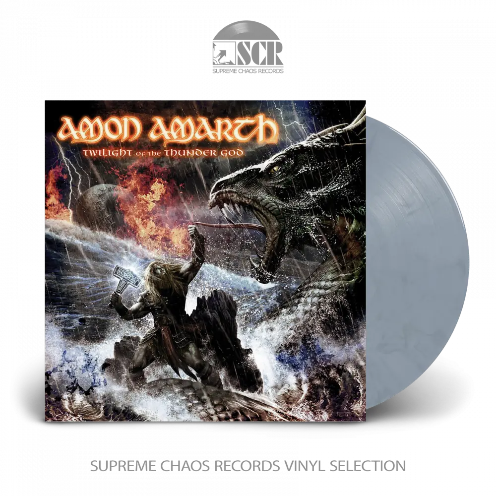 AMON AMARTH - Twilight Of The Thunder God · GREY/BLUE MARBLED LP (Melodic Death Metal/Viking Metal Vinyl)