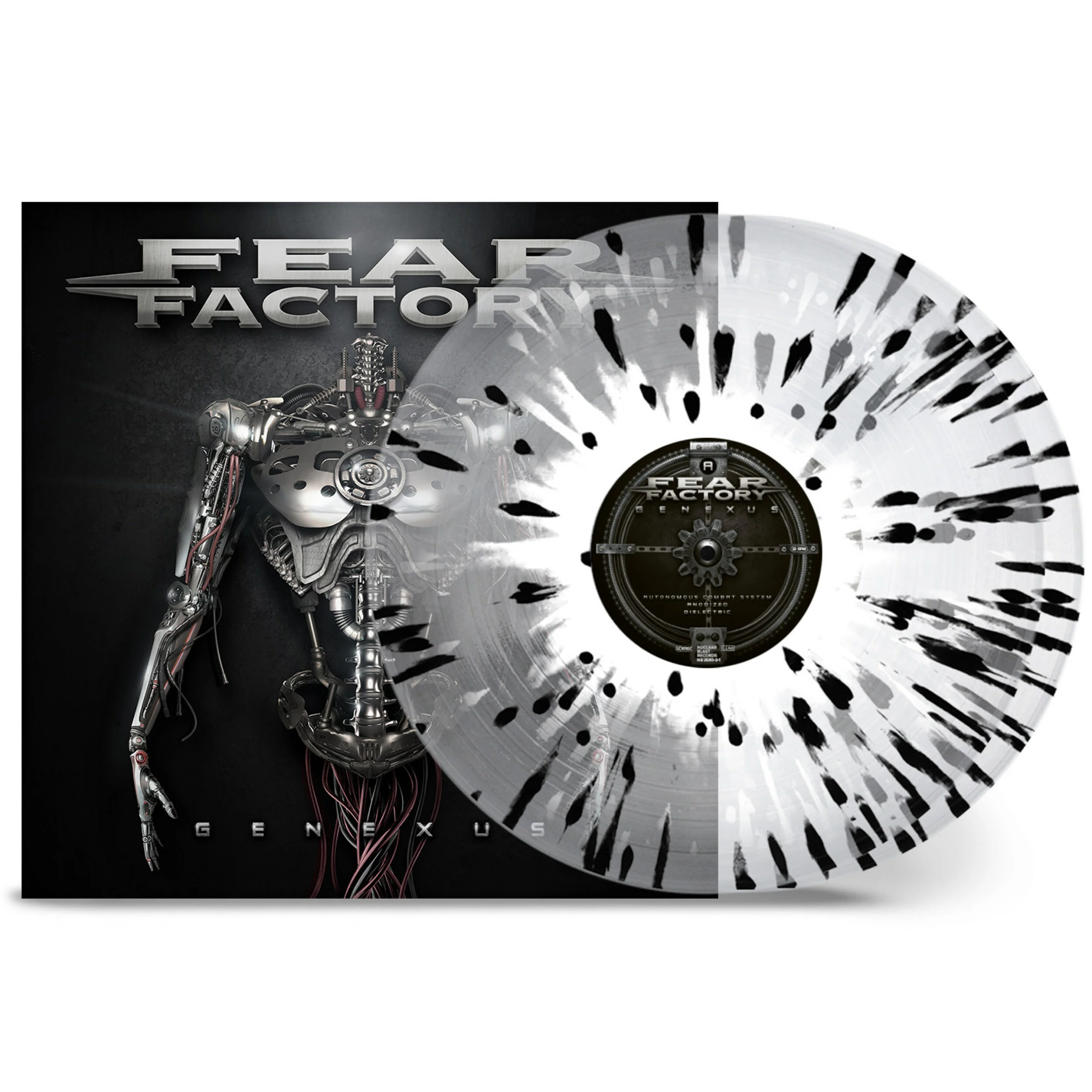 FEAR FACTORY - Genexus [CLEAR/BLACK/WHITE SPLATTER DLP]