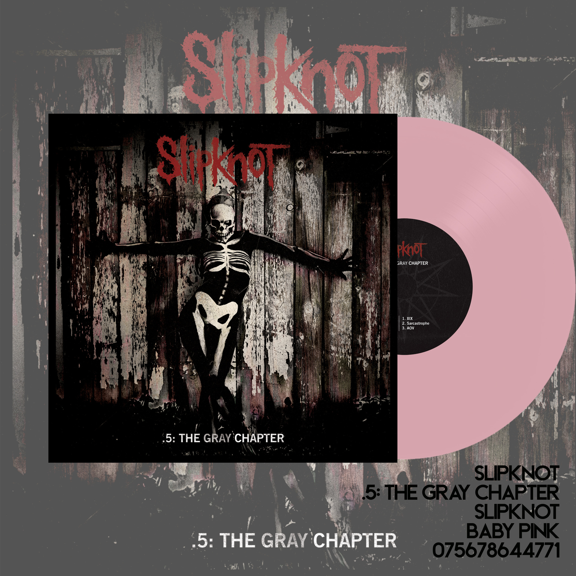 SLIPKNOT · .5: The Gray Chapter | PINK DLP SLIPKNOT · .5: The Gray Chapter | PINK DLP (Groove Metal Vinyl)