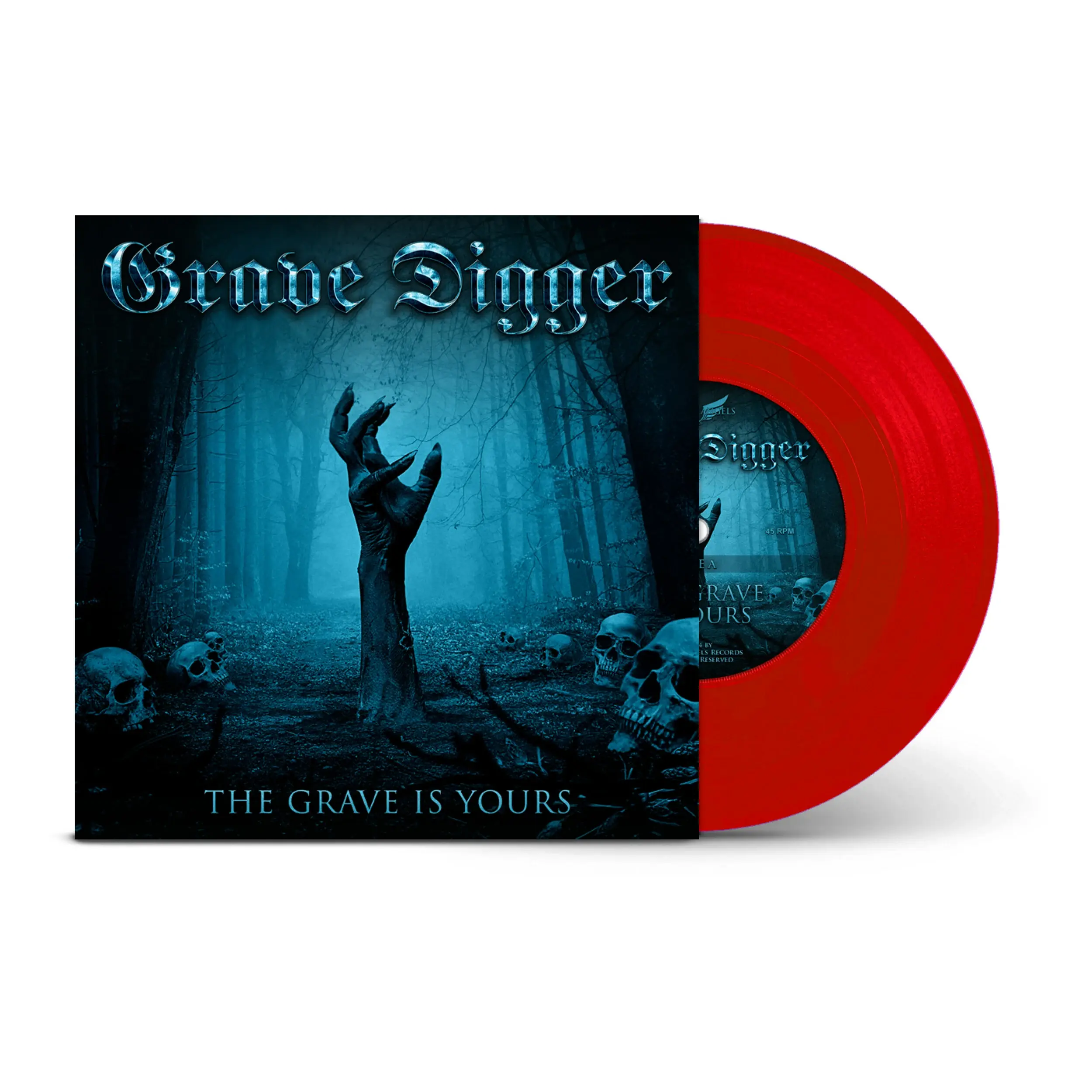 GRAVE DIGGER - The Grave Is Yours · TRANSPARENT RED 7"