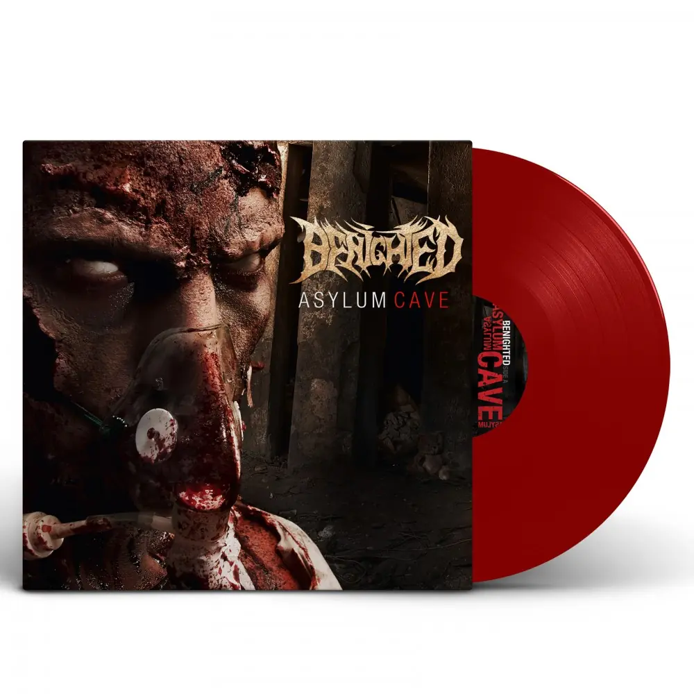 BENIGHTED - Asylum Cave · TRANSPARENT RED LP (Death Metal Vinyl)