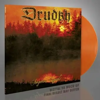 DRUDKH - Forgotten Legends · CRYSTAL CLEAR ORANGE RED MARBLED LP