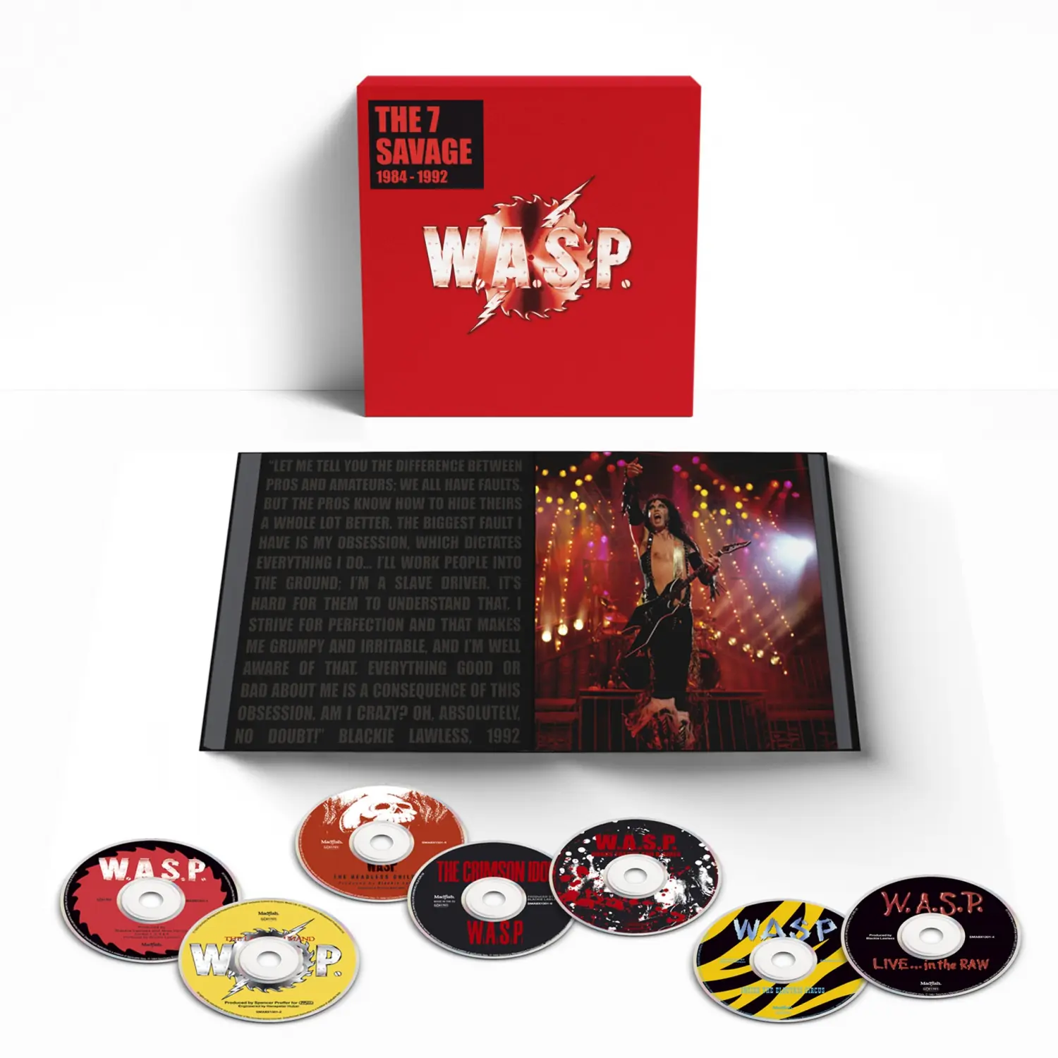 WASP · The 7 Savage: 1984-1992 | 7CD BOXSET WASP · The 7 Savage: 1984-1992 | 7CD BOXSET (Heavy Metal CDs)