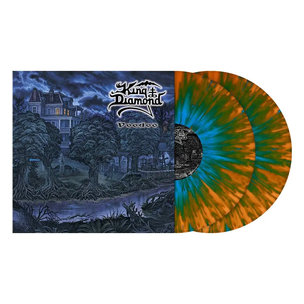 KING DIAMOND · Voodoo | ORANGE W/SKY BLUE SPLATTER 2LP KING DIAMOND · Voodoo | ORANGE W/SKY BLUE SPLATTER 2LP (Heavy Metal Vinyl)