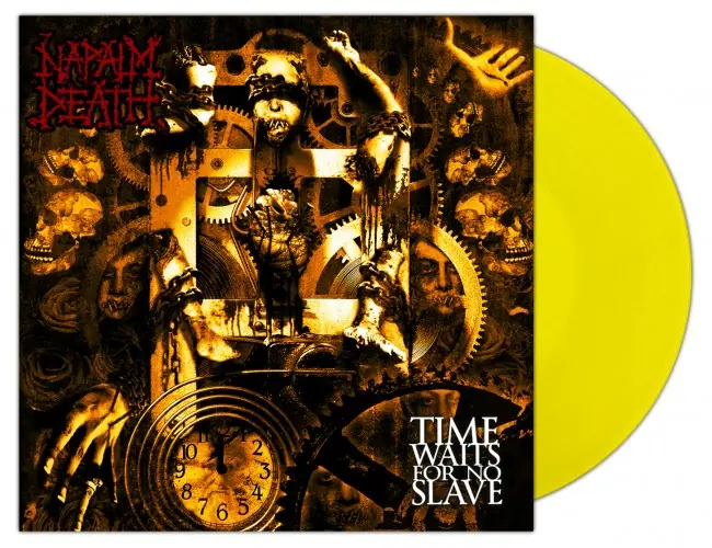 NAPALM DEATH - Time Waits For No Slave · YELLOW LP