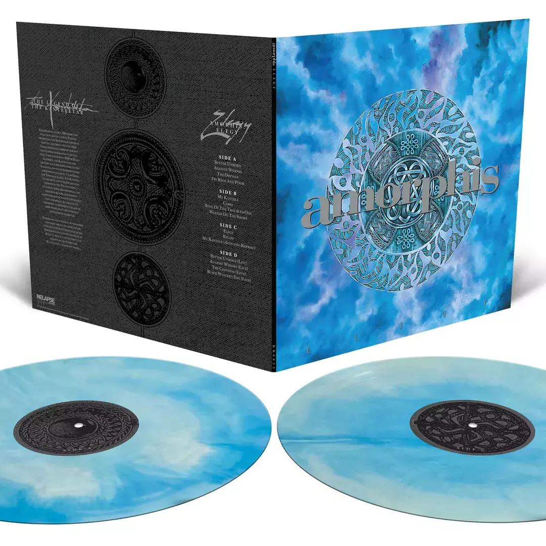 AMORPHIS - Elegy · CYAN BLUE/WHITE GALAXY DLP