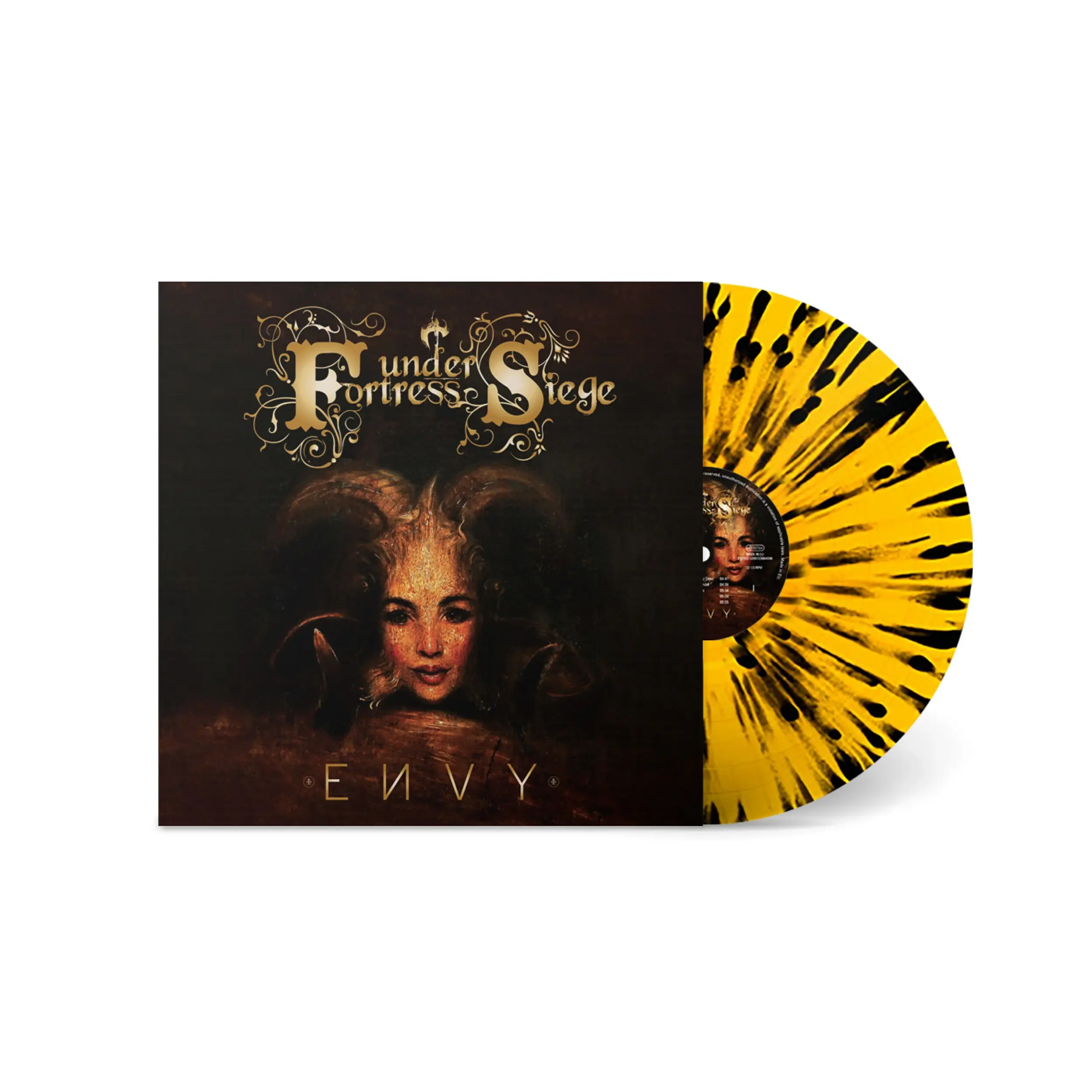 FORTRESS UNDER SIEGE - Envy · BLACK/YELLOW SPLATTER VINYL FORTRESS UNDER SIEGE - Envy · BLACK/YELLOW SPLATTER VINYL (Power Metal Vinyl)