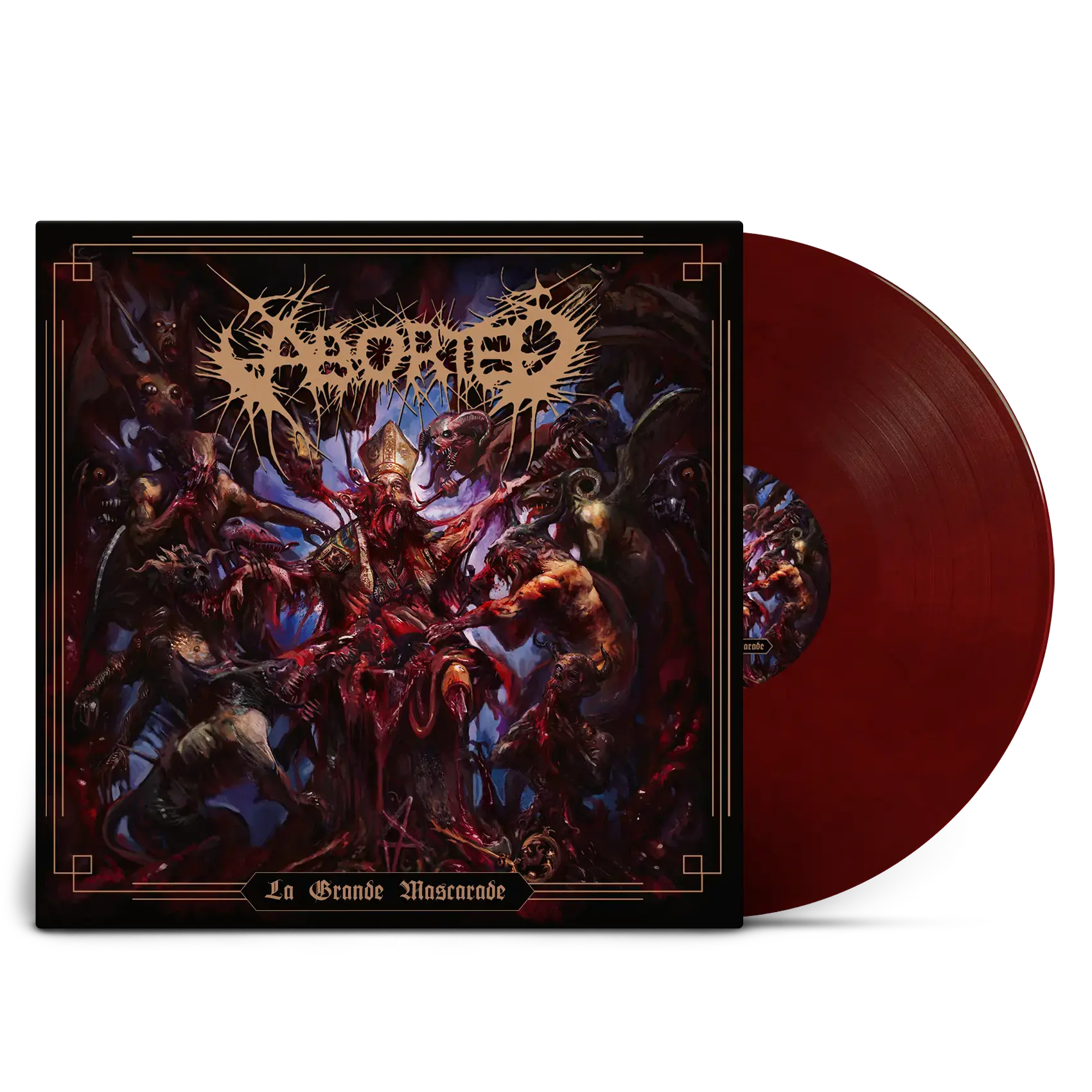 ABORTED - La Grande Mascarade · TRANSPARENT RED/BLACK LP (Death Metal/Grindcore Vinyl)
