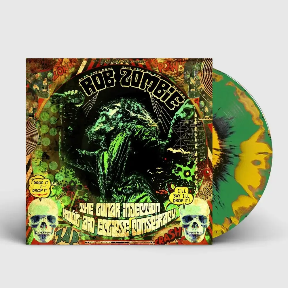 ROB ZOMBIE - The lunar injection kool aid eclipse conspiracy · YELLOW/GREEN SPLATTER INKSPOT LP