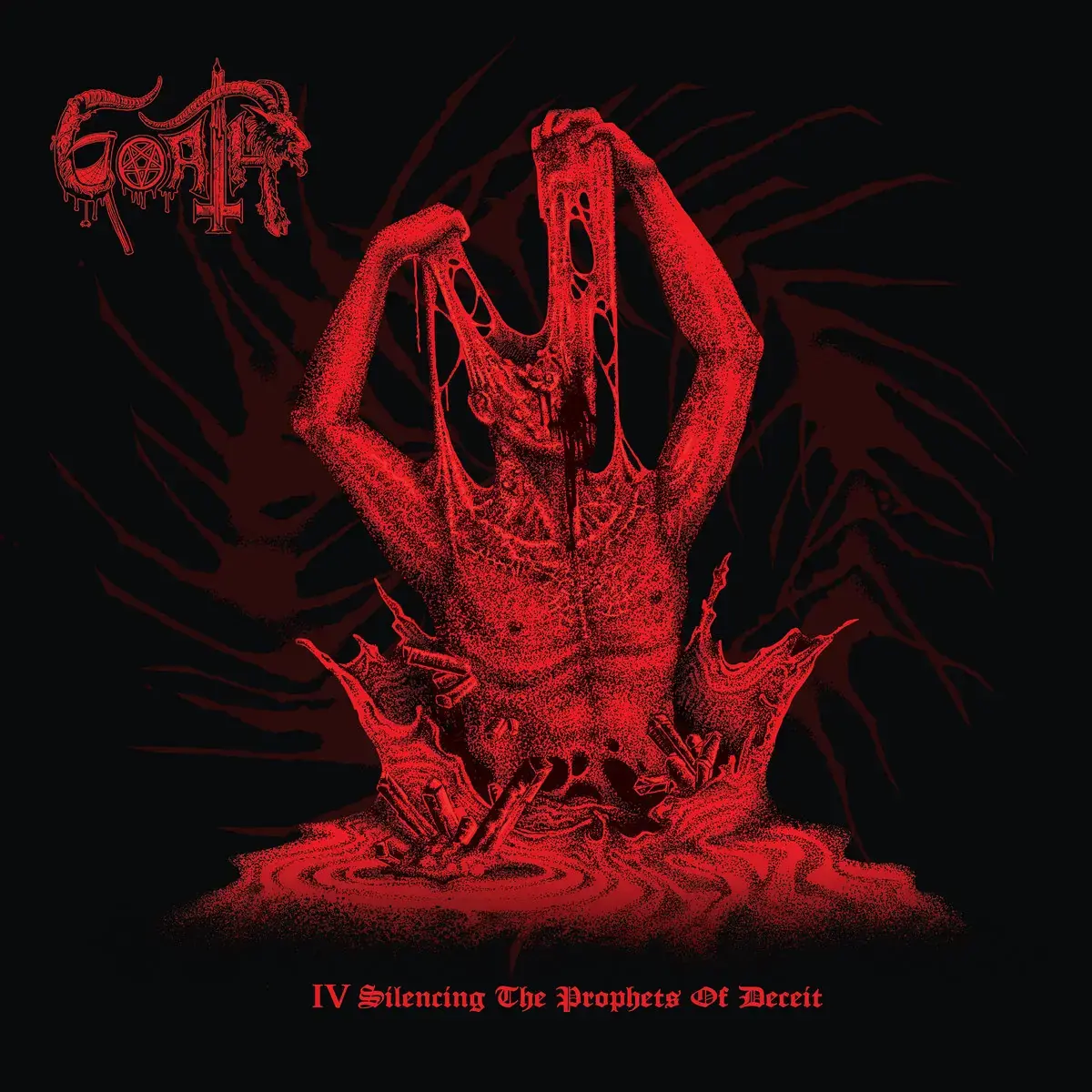 GOATH - IV: Silencing The Prophets Of Deceit · RED LP (Black Metal Vinyl) · Bild 1