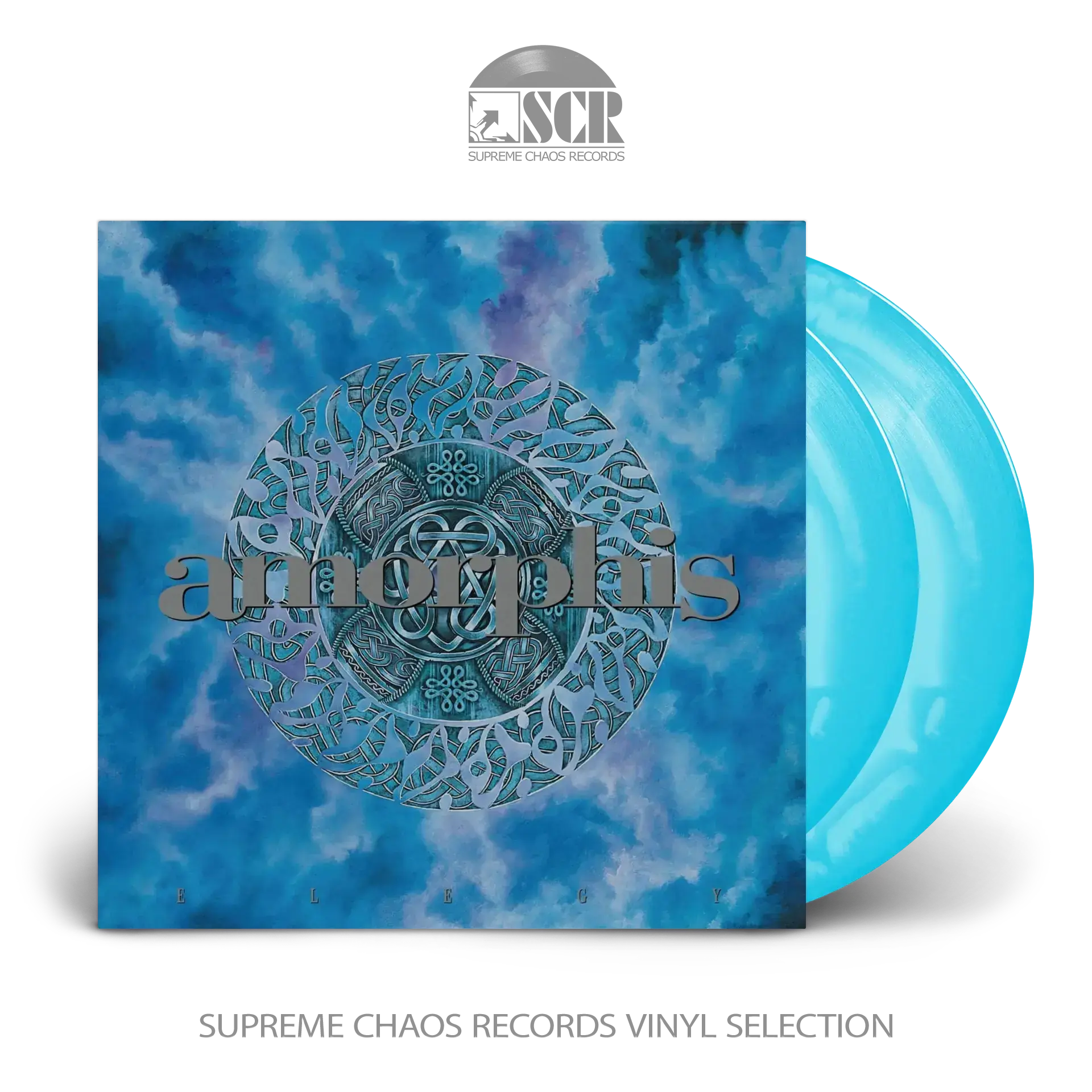 AMORPHIS - Elegy · CYAN BLUE/WHITE GALAXY 2LP (Progressive Metal/Gothic Metal/Melodic Death Metal Vinyl)