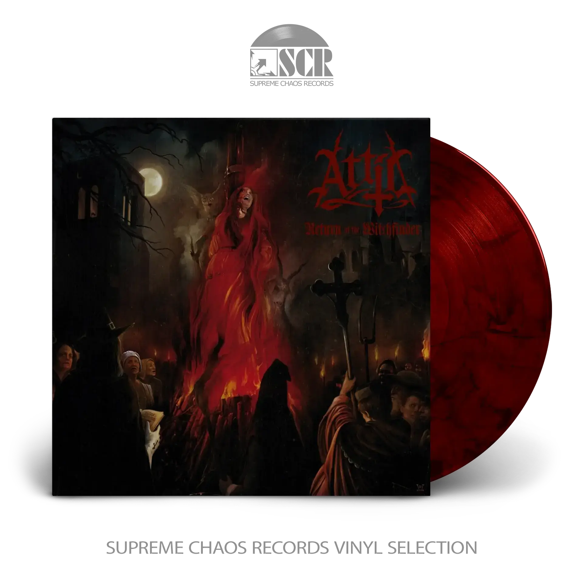 ATTIC - Return Of The Witchfinder · RED/BLACK MARBLED LP