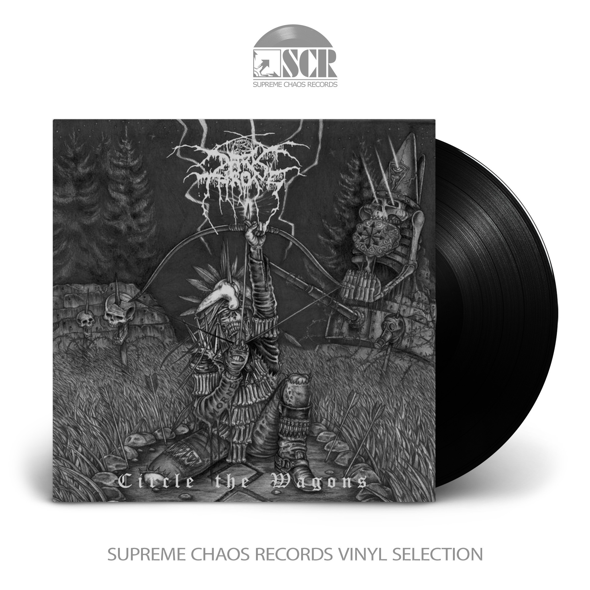 DARKTHRONE · Circle The Wagons | BLACK LP DARKTHRONE · Circle The Wagons | BLACK LP (Black Metal Vinyl)