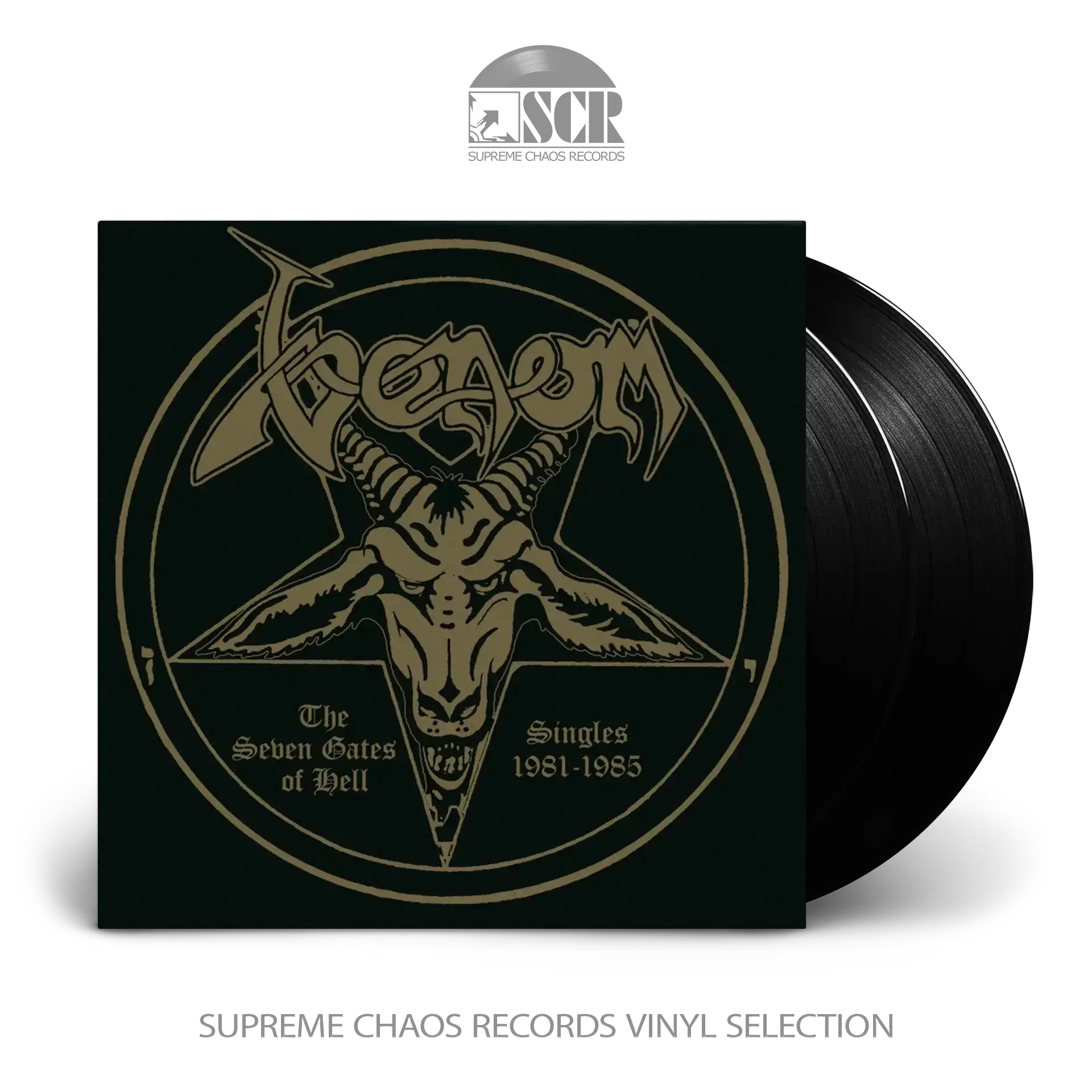 VENOM · The Seven Gates Of Hell - Singles 1981-1985 | BLACK 2LP (Black Metal/Heavy Metal Vinyl)