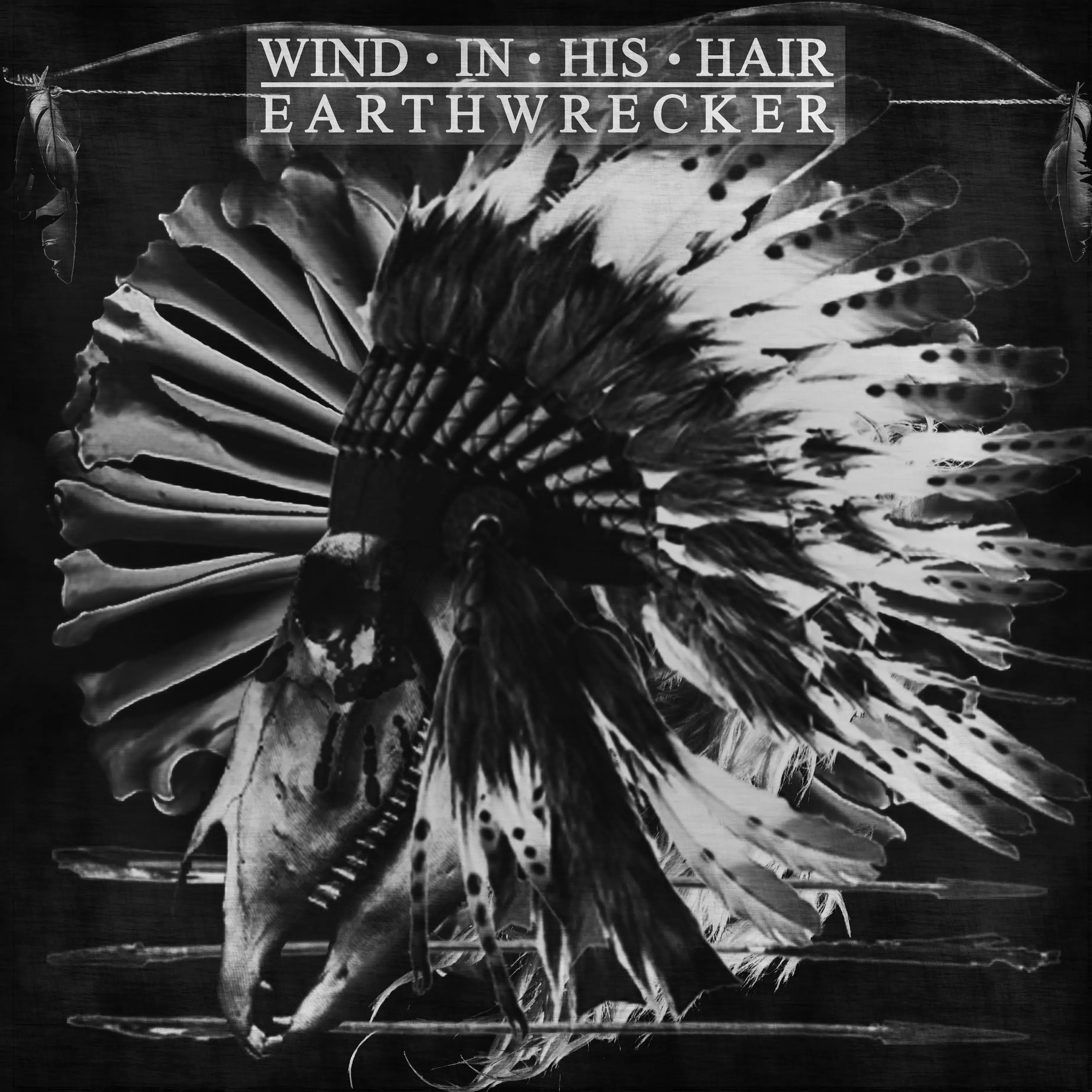 WIND IN HIS HAIR - Earthwrecker · WHITE SPLATTER LP · Picture 1 WIND IN HIS HAIR - Earthwrecker · WHITE SPLATTER LP (Black Metal Vinyl) · Picture 1