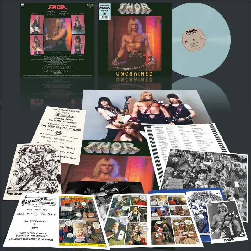 THOR · Unchained | ELECTRIC BLUE LP (Heavy Metal Vinyl) · Picture 2