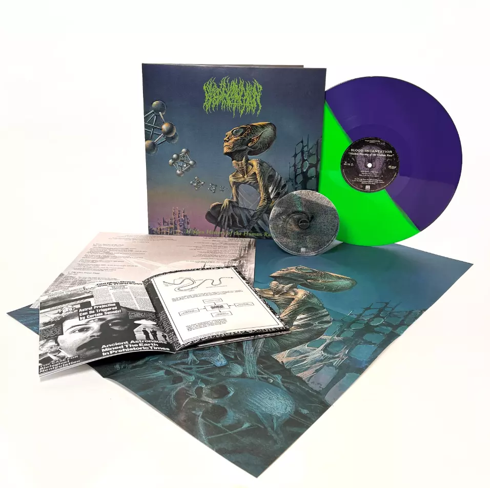 BLOOD INCANTATION · Hidden History of the Human Race | NEON GREEN/LILAC SPLIT LP+CD BLOOD INCANTATION · Hidden History of the Human Race | NEON GREEN/LILAC SPLIT LP+CD (Death Metal Vinyl)