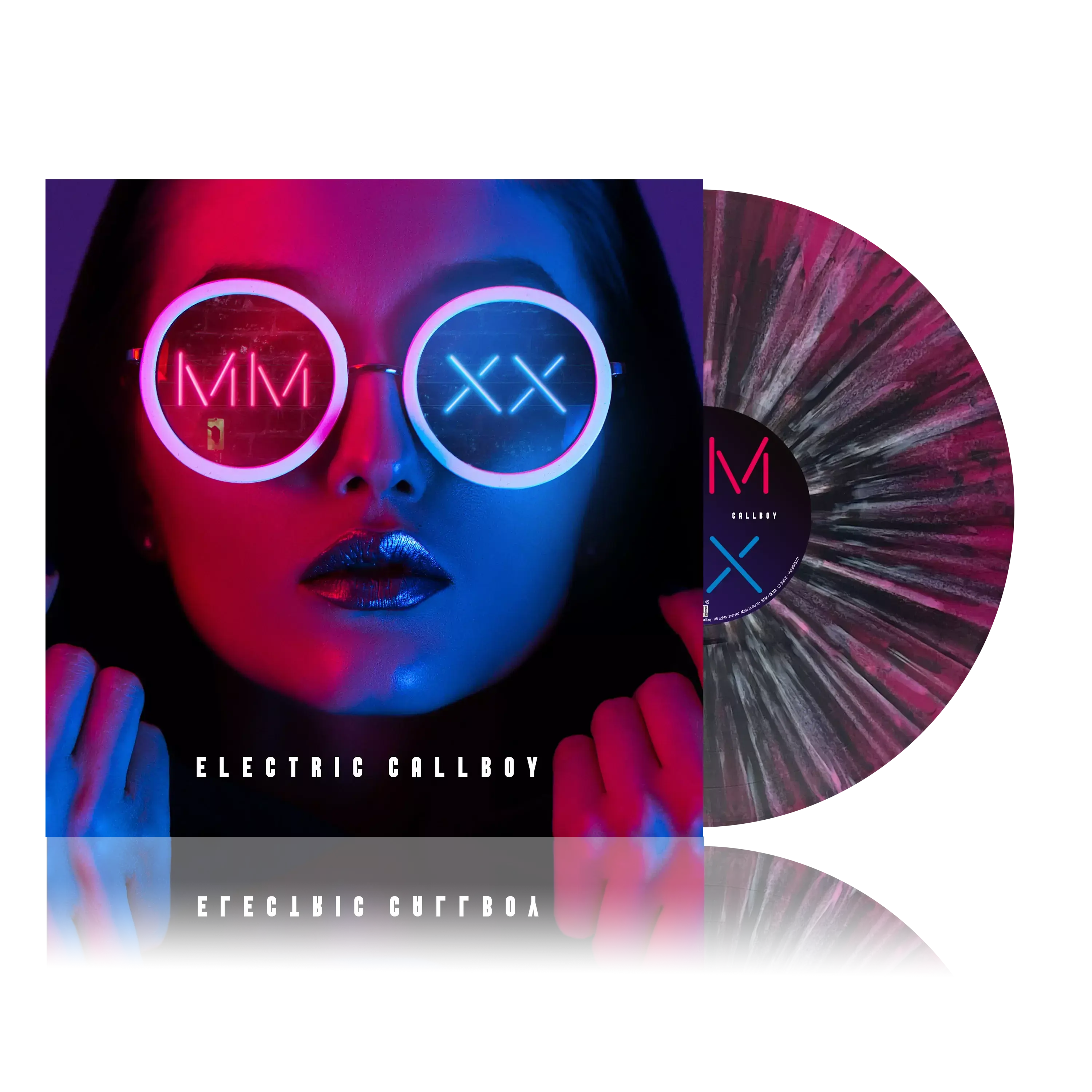 ELECTRIC CALLBOY - MMXX - EP (Re-issue 2023) · TRANSPARENT MAGENTA/WHITE SPLATTER LP ELECTRIC CALLBOY - MMXX - EP (Re-issue 2023) · TRANSPARENT MAGENTA/WHITE SPLATTER LP (Trancecore Vinyl)