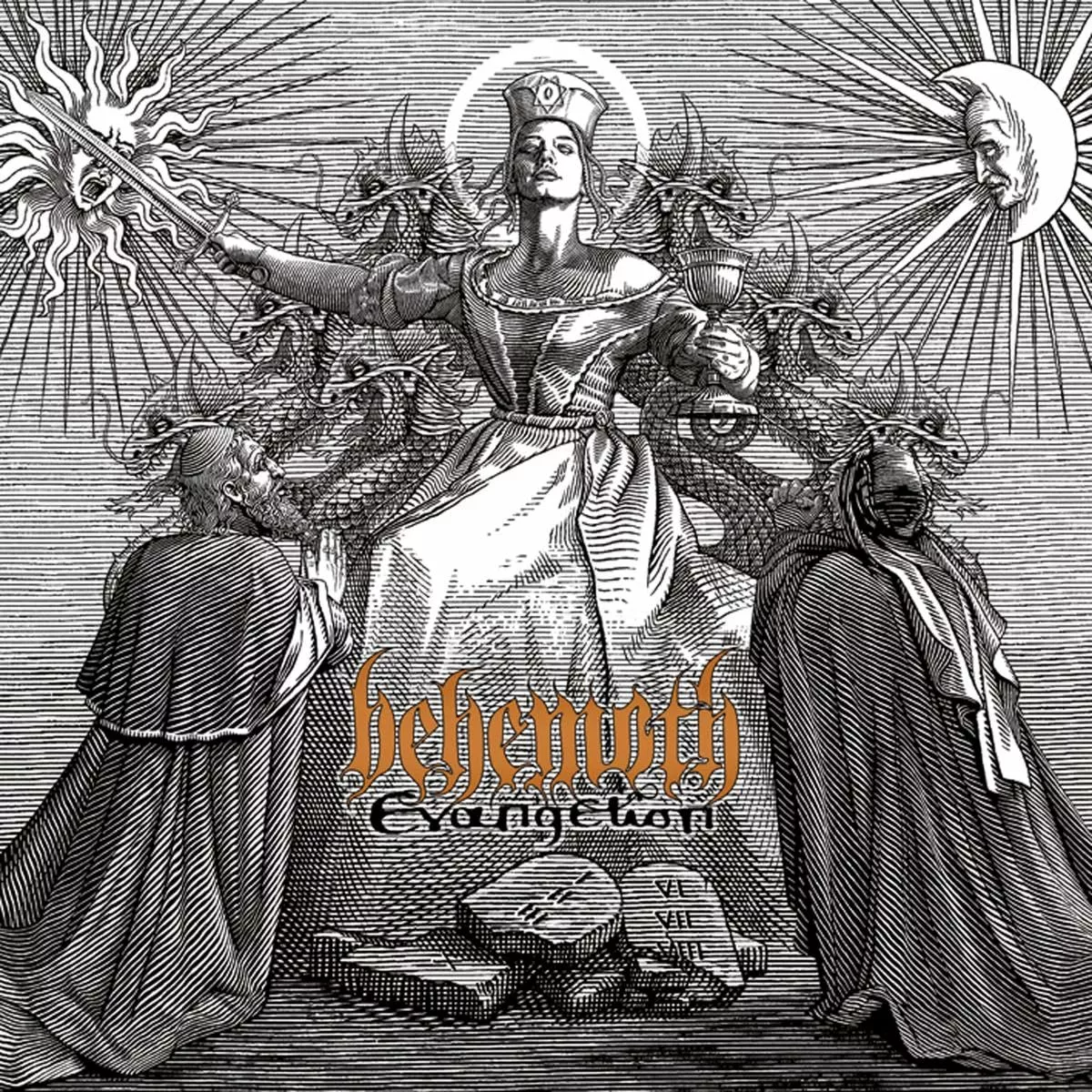 BEHEMOTH · Evangelion | TRANSPARENT RED LP · Picture 1 BEHEMOTH · Evangelion | TRANSPARENT RED LP (Blackened Death Metal Vinyl) · Picture 1
