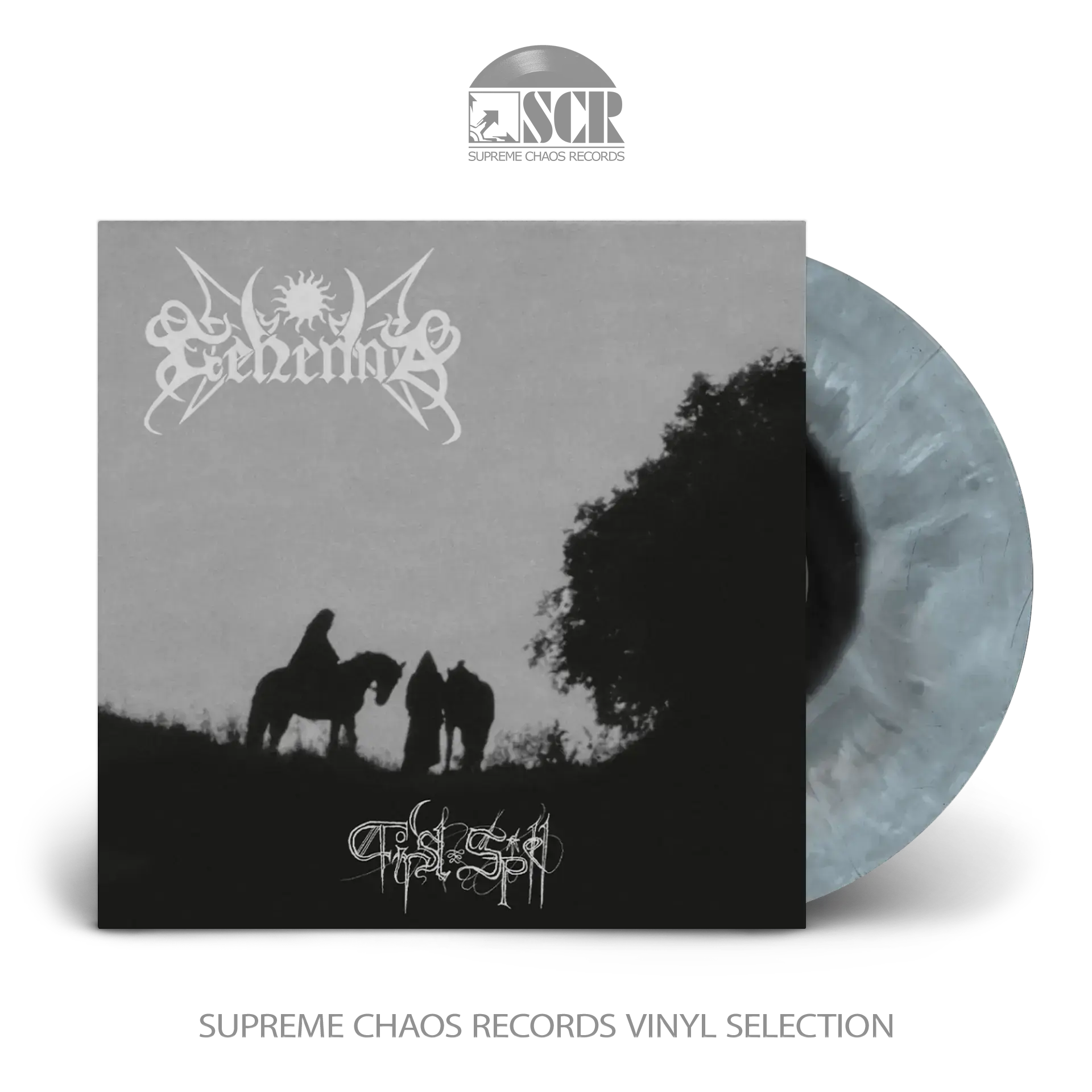 GEHENNA · First Spell | BLACK/WHITE ICE LP (Black Metal Vinyl)