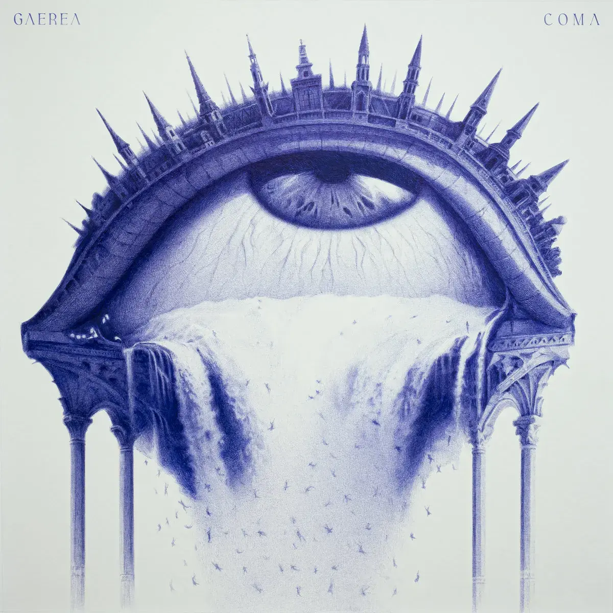 GAEREA · Coma | CLEAR/WHITE LP (Black Metal Vinyl) · Picture 1