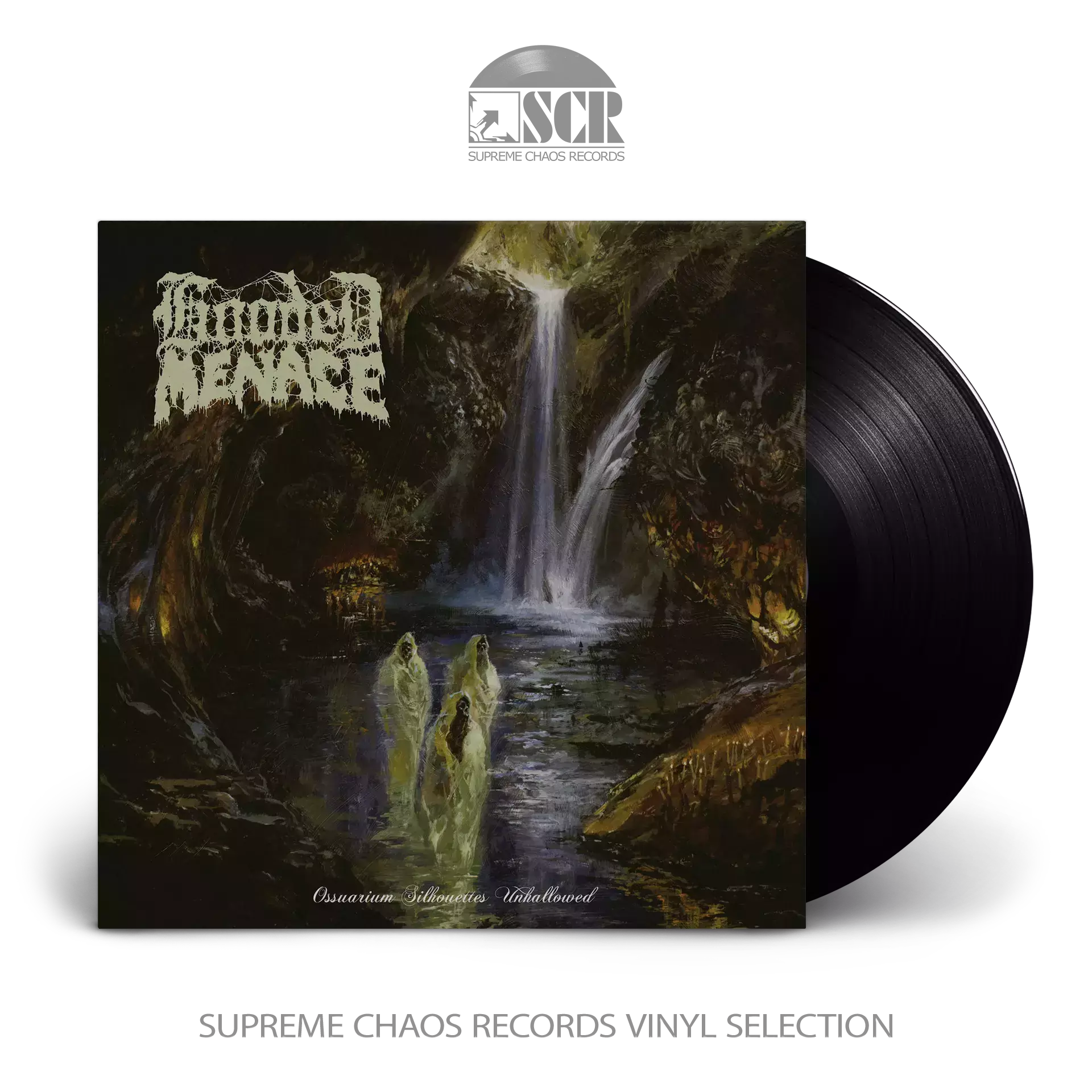 HOODED MENACE · Ossuarium Silhouettes Unhallowed | BLACK LP (Doom Metal/Death Metal Vinyl)