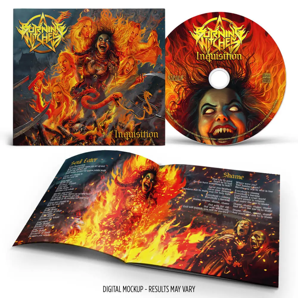 BURNING WITCHES - Inquisition · DIGIPAK CD (Thrash Metal/Heavy Metal CDs) · Picture 2