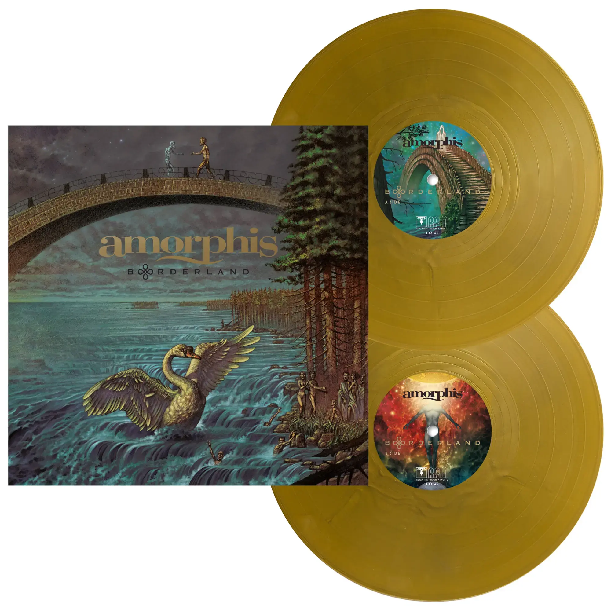 AMORPHIS · Borderland | GOLD 2LP AMORPHIS · Borderland | GOLD 2LP (Heavy Metal/Gothic Metal/Death Metal Vinyl)