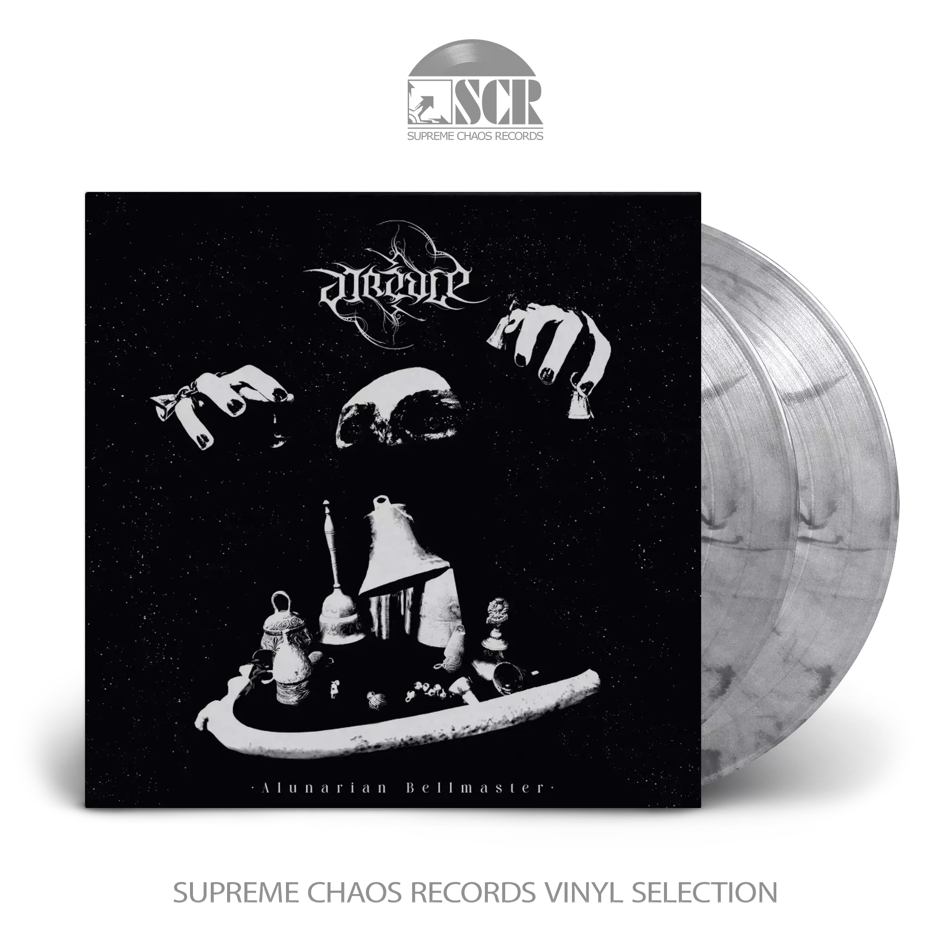 AUREOLE · Alunarian Bellmaster | CLEAR/BLACK MARBLED DLP (Black Metal Vinyl)