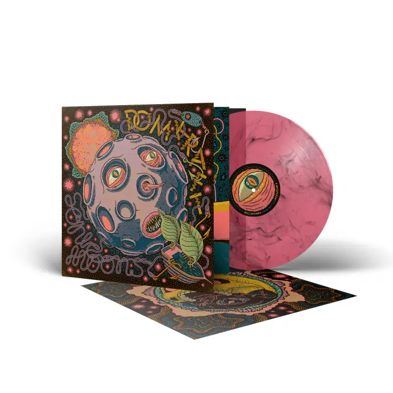 DOMKRAFT · Sonic Moons | PINK/BLACK MARBLED VINYL (Stoner Metal/Doom Metal Vinyl)