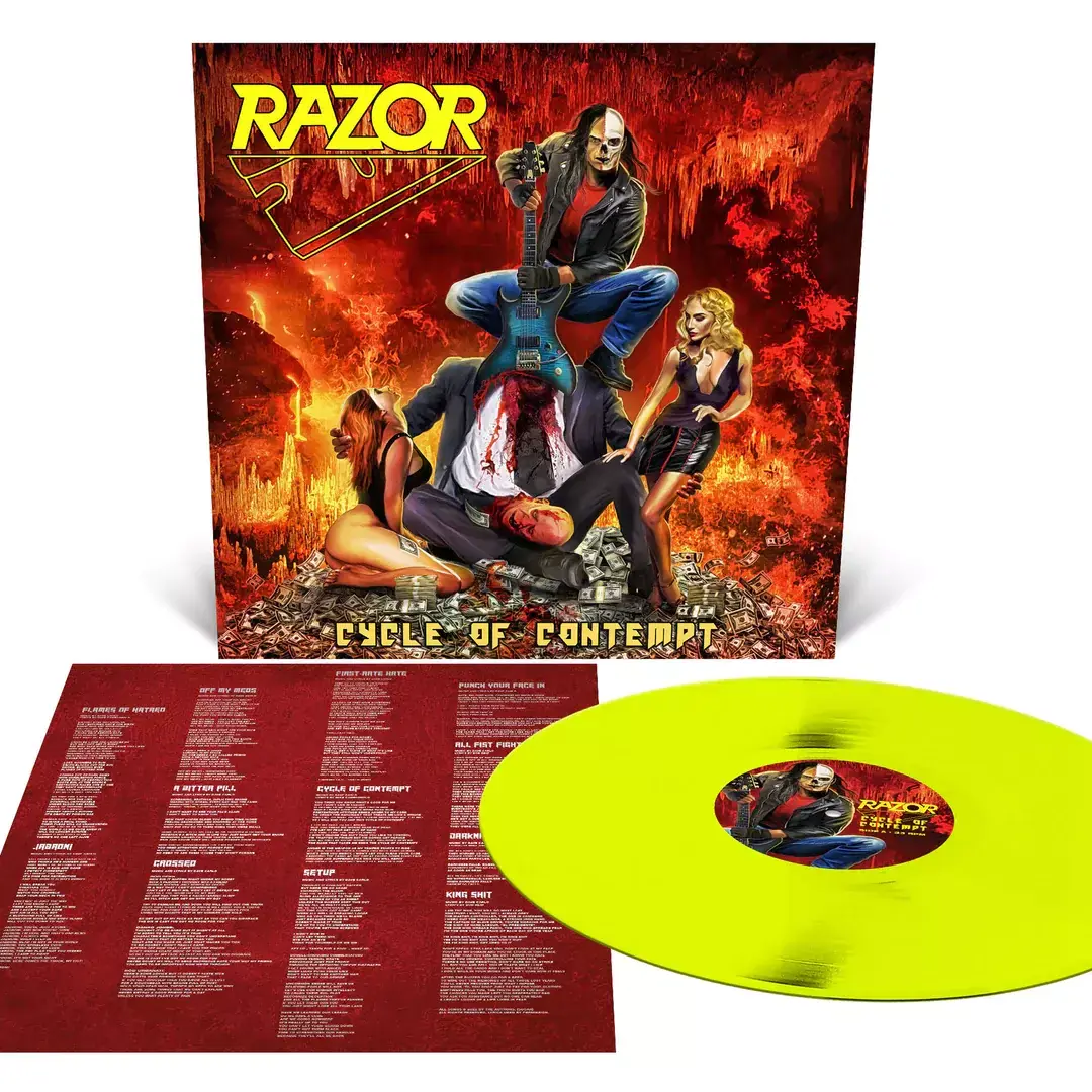 RAZOR - Cycle Of Contempt · NEON YELLOW LP
