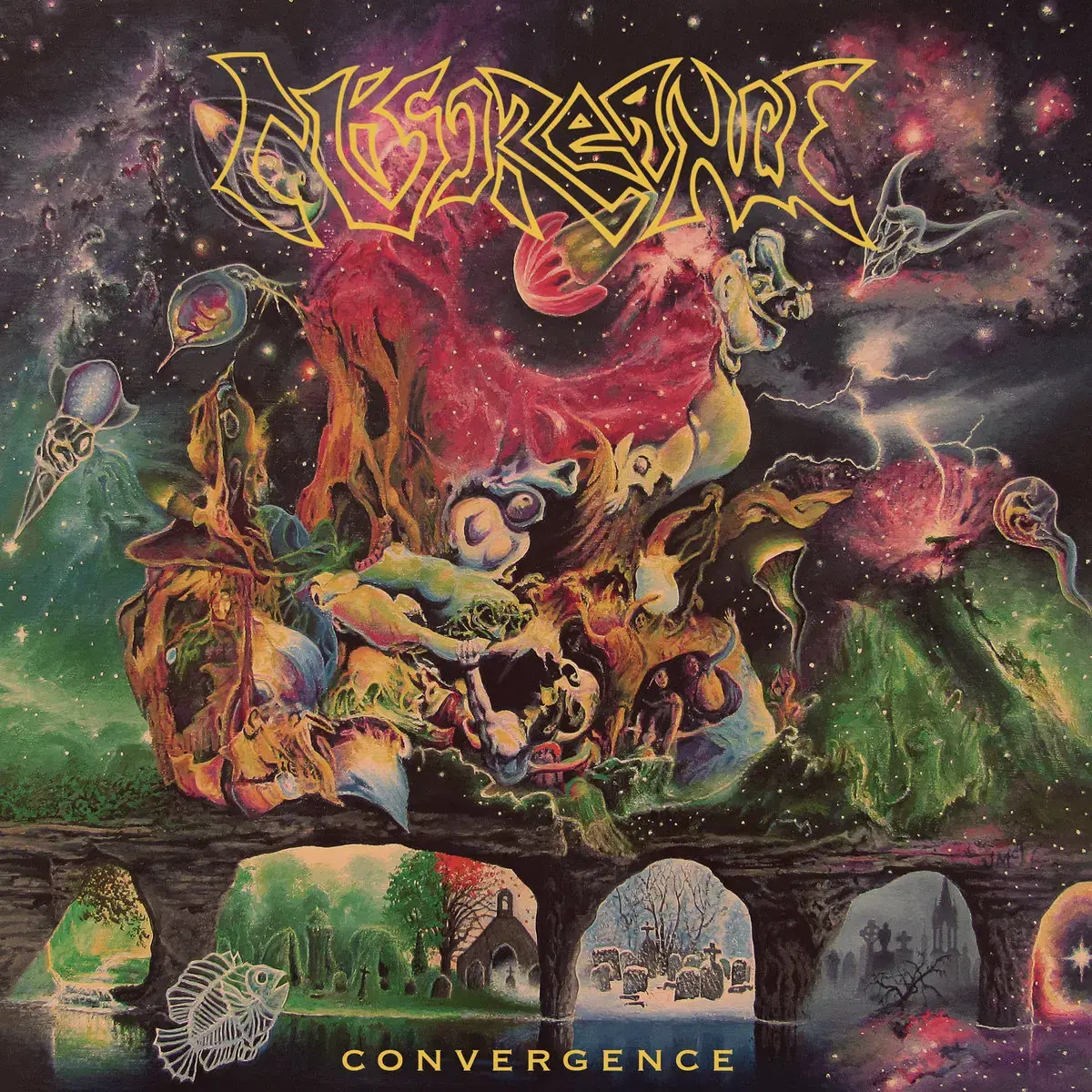 MISCREANCE · Convergence | YELLOW LP (Death Metal Vinyl) · Picture 1