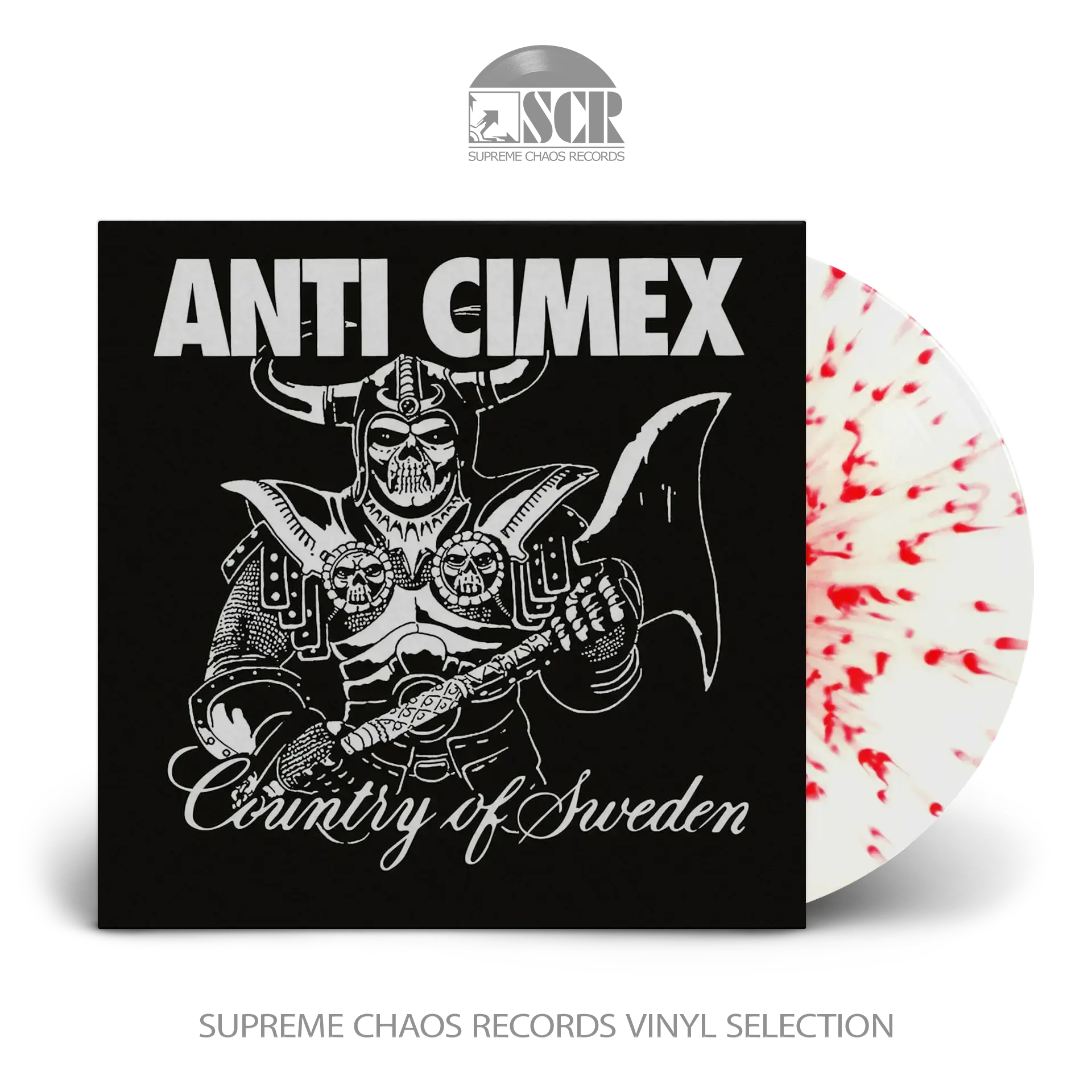 ANTI CIMEX - Absolut Country Of Sweden · WHITE/RED SPLATTER LP ANTI CIMEX - Absolut Country Of Sweden · WHITE/RED SPLATTER LP (Hardcore/Punk/Heavy Metal Vinyl)